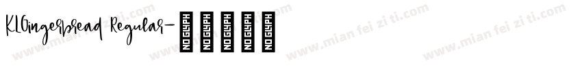 KLGingerbread Regular字体转换